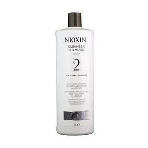 Erőteljes hajhullás elleni sampon természetes, drámaian elvékonyodott hajszálakkal rendelkező hajra - Nioxin System 2 Cleanser Shampoo, 1000 ml kép