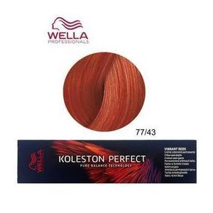 Permanens krém-hajfesték - Wella Professionals Koleston Perfect Vibrant Reds, árnyalat 77/43 Aranyló Vörös Intenzív Középszőke kép