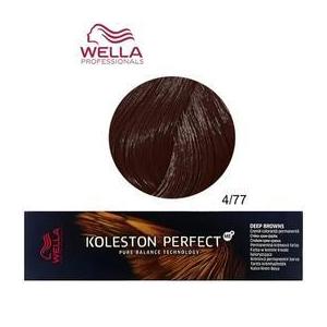Permanens krém-hajfesték - Wella Professionals Koleston Perfect ME+ Deep Browns, árnyalat 4/77 Intenzív Barna Intenzív Középbarna kép
