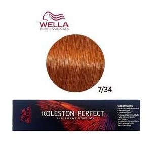 Permanens krém-hajfesték - Wella Professionals Koleston Perfect Vibrant Reds, árnyalat 7/34 Vöröses Arany Középszőke kép