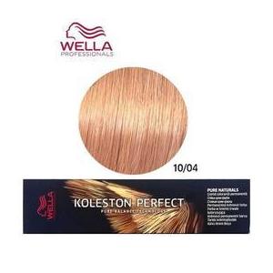 Permanens krém-hajfesték - Wella Professionals Koleston Perfect Pure Naturals, árnyalat 10/04 Természetes vörös Világos fényszőke kép