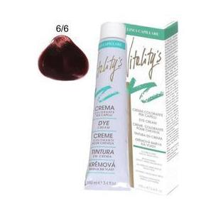 Tartós Hajszínező Krém - Vitality's Linea Capillare Dye Cream, árnyalat 6/6 Dark Auburn Blond, 100ml kép
