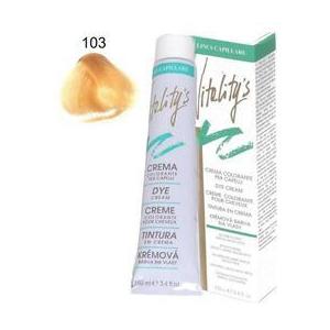 Tartós Hajszínező Krém - Vitality's Linea Capillare Dye Cream, árnyalat 103 Golden Ultrablond, 100ml kép