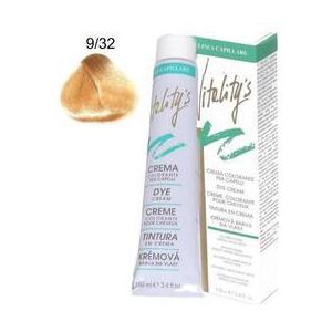 Tartós Hajszínező Krém - Vitality's Linea Capillare Dye Cream, árnyalat 9/32 Honey Blond, 100ml kép