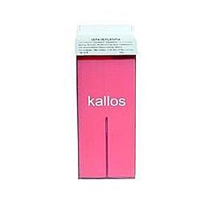 Egyszeri használatos szőrtelenítő gyanta - Kallos Depilatory Wax, piros, titán-dioxiddal, 100g kép