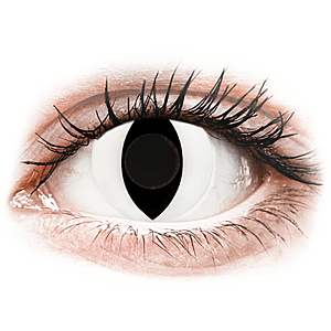 Gelflex CRAZY LENS - Cat Eye White - dioptria nélkül napi lencsék (2 db lencse) kép