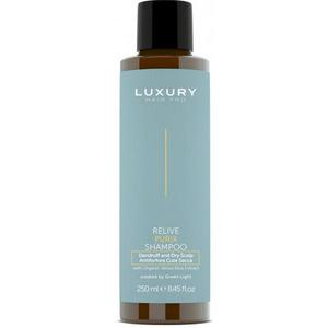 Korpásodás Elleni Sampon Száraz Fejbőrre -Relive Purix Shampoo Luxury Hair Pro, Green Light, 250 ml kép
