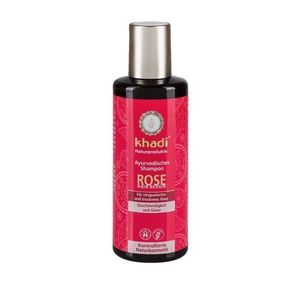 Javító Sampon Damaszkuszi Rózsával - Khadi Ayurvedic Elixir Shampoo Rose Repair, 200 ml kép