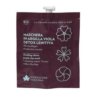 Méregtelenítő Arcmaszk Lila Agyaggal – Enyhítő, Biofficina Toscana, 30 ml kép