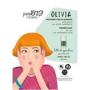 Peel-Off Arcmaszk Spirulinával Zsíros Bőrre Olivia PuroBio Cosmetics, 13g kép