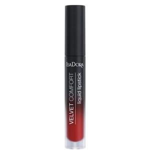 Folyékony Ajakrúzs - Velvet Comfort Liquid Lipstick Isadora 4 ml, árnyalata 66 Ravish Red kép