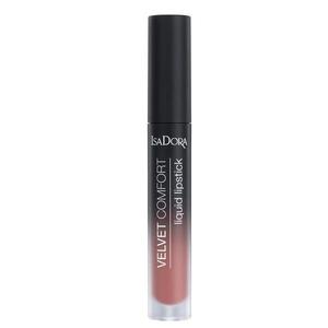 Folyékony Ajakrúzs - Velvet Comfort Liquid Lipstick Isadora 4 ml, árnyalata 52 Coral Rose kép