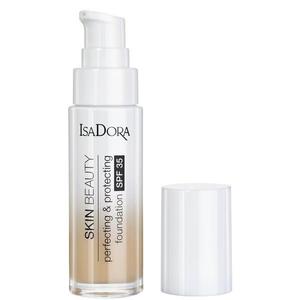 Bőrt Óvó Alapozó - Skin Beauty Perfecting & Protecting Foundation SPF 35 Isodora 30 ml, árnyalat 03 Nude kép
