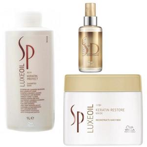 Csomag a haj javítására Wella SP Luxe Oil Keratin - Sampon, Hajmaszk és Luxe Hajolaj kép