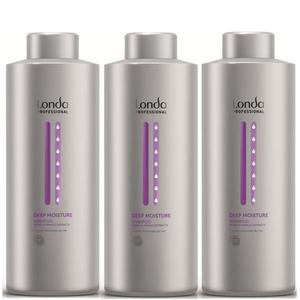 Intenzív hidratáló sampon csomag, 3 db. - Londa Professional Deep Moisture Shampoo 1000 ml kép