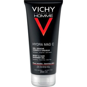 Vichy Homme Hydra-Mag C tusfürdő gél testre és hajra 200 ml kép