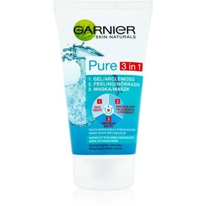 Garnier Pure arctisztító gél, arcradír és maszk vegyes és zsíros bőrre 150 ml kép