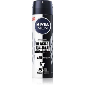 Nivea Men Invisible Black & White izzadásgátló spray uraknak 150 ml kép