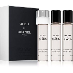 Chanel Bleu de Chanel Eau de Toilette töltelék uraknak 3 x 20 ml kép