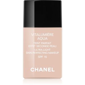 Chanel Vitalumière Aqua ultra könnyű make-up a ragyogó bőrért árnyalat 42 Beige Rose SPF 15 30 ml kép