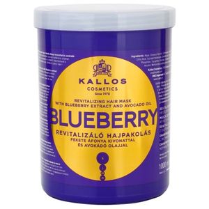 Kallos Blueberry revitalizáló maszk száraz, sérült, vegyileg kezelt hajra 1000 ml kép