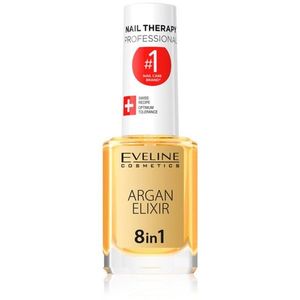 Eveline Cosmetics Nail Therapy Argan Therapy 8 in 1 regeneráló elixír a körmökre és a körömbőrre 12 ml kép
