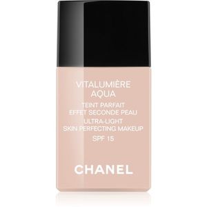 Chanel Vitalumière Aqua ultra könnyű make-up a ragyogó bőrért árnyalat 50 Beige SPF 15 30 ml kép