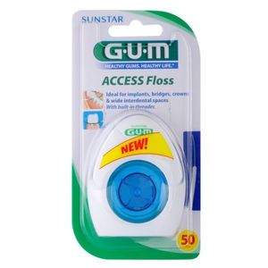 G.U.M Access Floss fogselyem fogszabályzó és implantátumok tisztításához 50 db kép