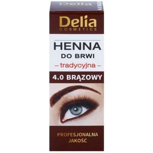 Delia Cosmetics Henna szemöldökfesték árnyalat 4.0 Brown 2 g + 2 ml kép