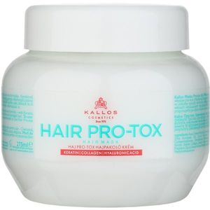 Kallos Hair Pro-Tox maszk a gyenge és sérült hajra kókuszolajjal, hyaluronsavval és kollagénnel 275 ml kép