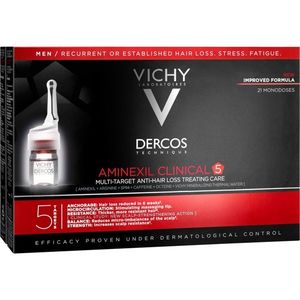 Vichy Dercos Aminexil Clinical 5 célzott ápolás hajhullás ellen uraknak 21 x 6 ml kép