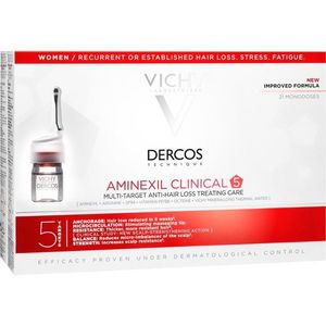 Vichy Dercos Aminexil Clinical 5 célzott ápolás hajhullás ellen hölgyeknek 21x6 ml kép