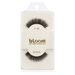 Bloom Natural ragasztható műszempilla természetes hajból No. 20 (Black) 1 cm kép