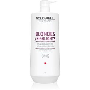 Goldwell Dualsenses Blondes & Highlights kondicionáló szőke hajra semlegesíti a sárgás tónusokat 1000 ml kép