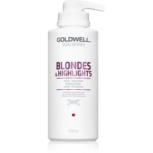 Goldwell Dualsenses Blondes & Highlights regeneráló maszk semlegesíti a sárgás tónusokat 500 ml kép