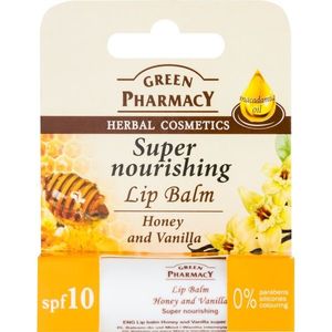 Green Pharmacy Lip Care tápláló ajak balzsam SPF 10 szilikon, parabén és színezék mentes 3.6 g kép