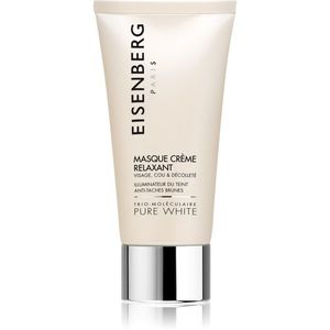 Eisenberg Pure White Masque Crème Relaxant hidratáló és világosító maszk a pigment foltok ellen 75 ml kép