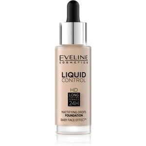 Eveline Cosmetics Liquid Control folyékony make-up pipettával árnyalat 010 Light Beige 32 ml kép