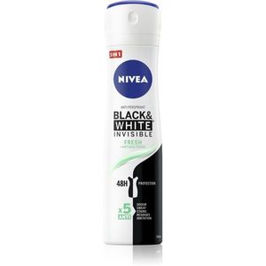 Nivea Invisible Black & White Fresh izzadásgátló spray hölgyeknek 150 ml kép
