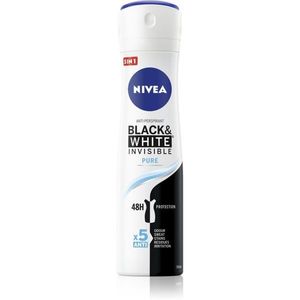 Nivea Invisible Black & White Pure izzadásgátló dezodor a fehér és sárga foltok ellen 150 ml kép