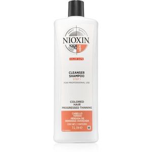 Nioxin System 4 Color Safe finom állagú sampon a festett és károsult hajra 1000 ml kép