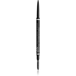 NYX Professional Makeup Micro Brow Pencil szemöldök ceruza árnyalat 08 Black 0.09 g kép