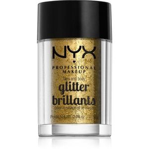 NYX Professional Makeup Face & Body Glitter Brillants Arc és test csillám árnyalat 05 Gold 2.5 g kép