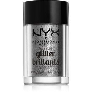 NYX Professional Makeup Face & Body Glitter Brillants Arc és test csillám árnyalat 10 Silver 2.5 g kép
