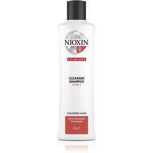 Nioxin System 4 Color Safe finom állagú sampon a festett és károsult hajra 300 ml kép