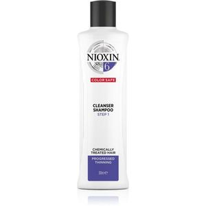 Nioxin System 6 Color Safe Cleanser Shampoo tisztító sampon a kémiailag kezelt hajra 300 ml kép