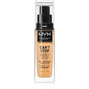 NYX Professional Makeup Can't Stop Won't Stop Full Coverage Foundation Magas fedésű alapozó árnyalat 12 Classic Tan 30 ml kép