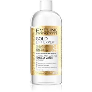 Eveline Cosmetics Gold Lift Expert tisztító micellás víz érett bőrre 500 ml kép