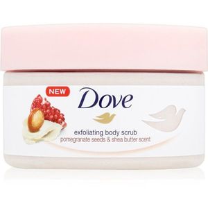 Dove Exfoliating Body Scrub Pomegranate Seeds & Shea Butter testápoló peeling 225 ml kép