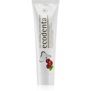 Ecodenta Green Tartar Eliminating felpezsdítő fogkrém fogkő ellen fluoriddal íz Cranberry 100 ml kép